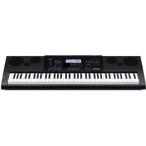 카시오 Casio WK-6600 PPK 76-Key Premium Keyboard Pack with Stand, Power Adapter, Dust Cover, and Samson HP30 Closed-Cup Headphones