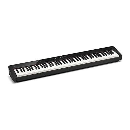 카시오 Casio Privia PX-S1000 Digital Piano - Black Bundle with CS-68 Stand, SP-34 Three Pedal System, Furniture Bench, Instructional Book, Online Lessons, Austin Bazaar Instructional DVD,