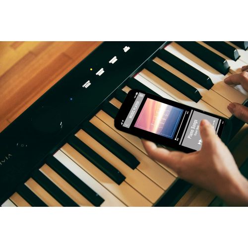 카시오 Casio Privia PX-S1000 Digital Piano - Black Bundle with Adjustable Stand, Bench, Sustain Pedal, Instructional Book, Online Lessons, Austin Bazaar Instructional DVD, and Polishing C