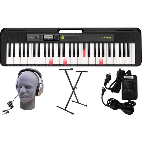 카시오 Casio LK-S250 61-Key Premium Lighted Keyboard Pack with Stand, Headphones & Power Supply (CAS LKS250 PPK)