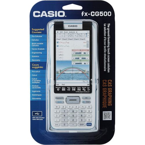 카시오 [아마존베스트]Casio Touchscreen with Stylus Graphing Calculator, 4.8 (fx-CG500)