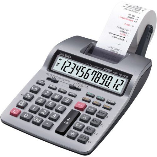 카시오 [아마존베스트]Casio Inc. HR-100TM mini desktop printing Calculator,Multicolor