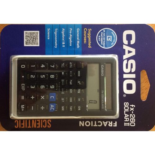 카시오 [아마존베스트]Casio Scientific Calculator Black, 3 W x 5 H, 2.25 (FX-260 SOLARII-S-IH)