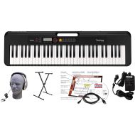 [아마존베스트]Casio CT-S200BK 61-Key Premium Keyboard Package with Headphones, Stand, Power Supply, 6-Foot USB Cable and eMedia Instructional Software, Black (CAS CTS200BK EPA)