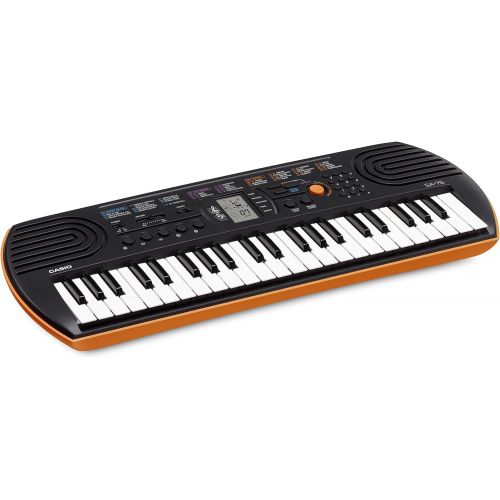 카시오 [아마존베스트]Casio SA-76 Mini Keyboard Bundle with Power Supply, Removeable Stickers, Instructional Book, Austin Bazaar Instructional DVD, and Polishing Cloth