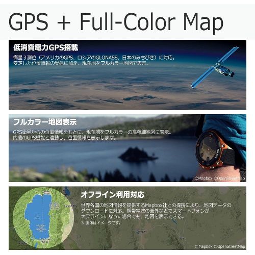 카시오 Casio CASIO smart Autodoauotchi Purotorekku smart GPS-equipped WSD-F20-RG Mens--(Japan Import-No Warranty)