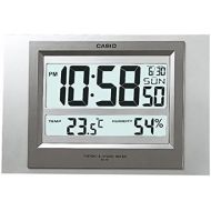 Casio Id-16s-8 Digital Auto Calendar Thermo Hygrometer Wall and Desk Clock with Indoor Temperature Blue Black Battery Included