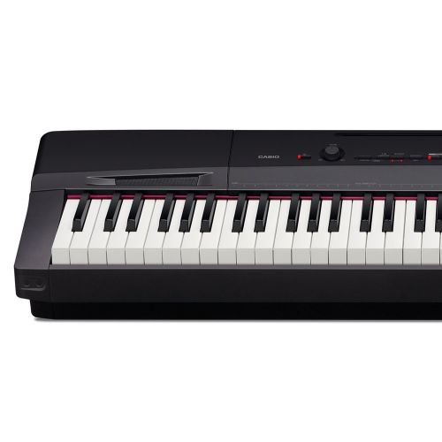 카시오 Casio PX-160 Privia Touch Sensitive 88 Key Tri Sensor Scaled Hammer Action Keyboard Digital Piano with 18 Built-In Tones Package with Privia Case and Zorro Sounds Piano Polishing C