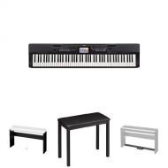 Casio PX360BK Key Digital Piano Pro Bundle with Casio CS-67 Stand, CB7 Bench, and SP33 Keyboard Pedals