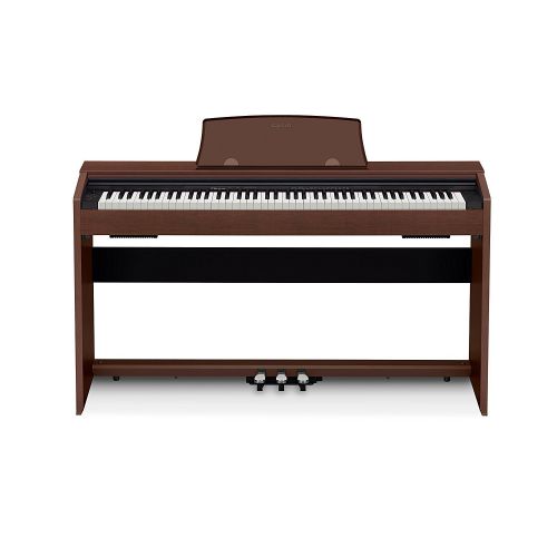 카시오 Casio Privia PX-770BN 88 Keys Multi Dimentional Mophing AiR Sound Souce, Tri sensor Scaled Hammer Action Keyboard II Digital Piano with 19 Built-in Tones with Piano Bench, Headphon