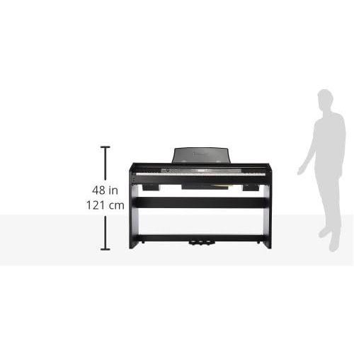 카시오 Casio PX-780 Privia 88-Key Digital Home Piano with Power Supply, Black