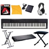 Casio PX150 Piano with Piano Book and CD Vol-1, Stand, X Style Bench, Sustain Pedal, Dust Cover, Open Ear Headphones Piano and Polishing Cloth