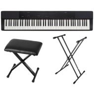 Casio PX150 Black 88 Key Weighted Digital Piano with Bench and Stand