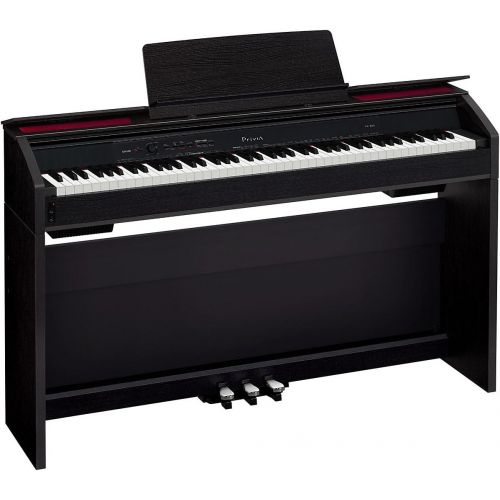 카시오 Casio PX860 BK Privia Digital Home Piano, Black with Power Supply