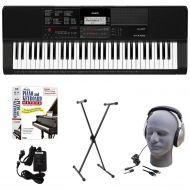 Casio CT-X700 EDP Educational Keyboard Pack with Power Supply, Stand, Headphones, USB Cable, and Instructional Software