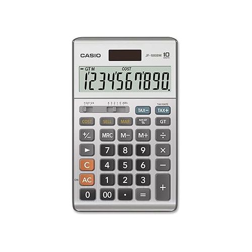  Casio Inc. JF-100BM Standard Function Calculator,Multicolor