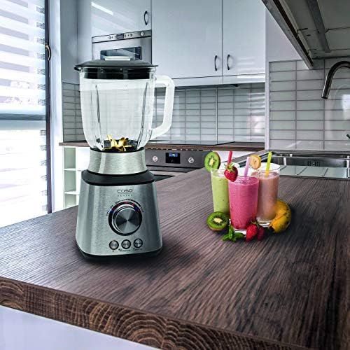  CASO MX 1000 - Design Standmixer, fuer leckere Smoothies, Milchshakes oder Cocktails, 1000 Watt, 17.000 Umdrehungen/min., hitzebestandiger 1,5L Glas-Mixbehalter, 8-fach Messer aus l