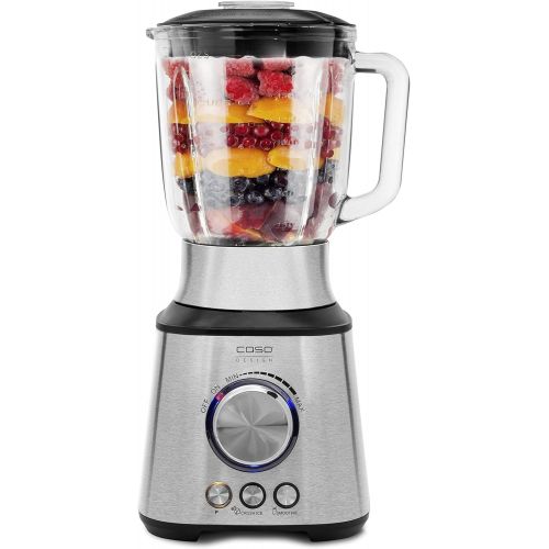  CASO MX 1000 - Design Standmixer, fuer leckere Smoothies, Milchshakes oder Cocktails, 1000 Watt, 17.000 Umdrehungen/min., hitzebestandiger 1,5L Glas-Mixbehalter, 8-fach Messer aus l