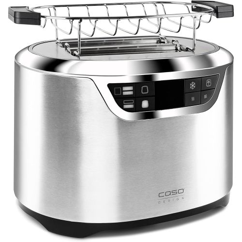  Caso 2776 T2 Design Toaster aus der Novea-Serie, Toastautomatik mit Motorlift, 1000 W, silber
