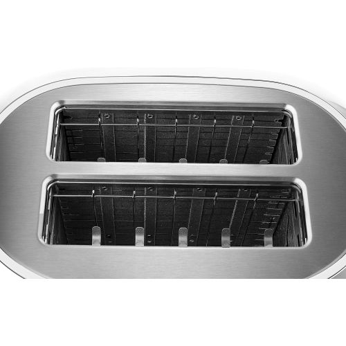  Caso 2776 T2 Design Toaster aus der Novea-Serie, Toastautomatik mit Motorlift, 1000 W, silber