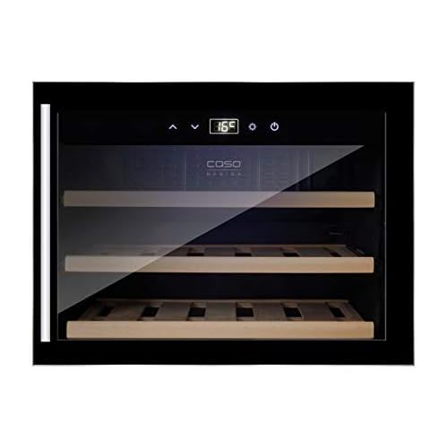  Caso CASO WineSafe 18 EB Design Einbauweinkuehlschrank fuer bis zu 18 Flaschen (bis zu 310 mm Hoehe), eine Temperaturzone 5-20°C, Getraenkekuehlschrank, Energieklasse A