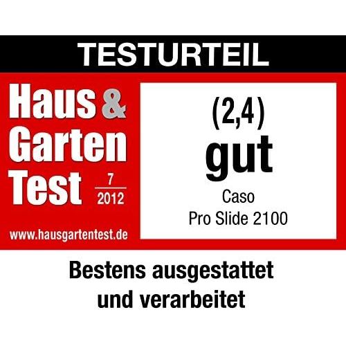  Caso CASO ProSlide 2100 Einzel-Induktionskochfeld, Induktionskochplatte fuer schnelles, energiesparendes und sicheres kochen mit Induktion, Warmehaltefunktion, Bratfunktion, Kochfeld mit