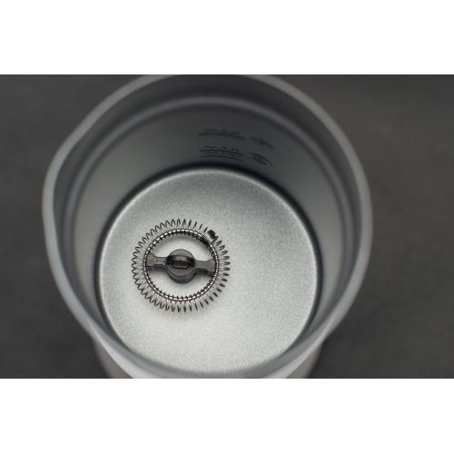  Caso 1656 Fomini Crema Design Milchaufschaumer, fuer cremigen Milchschaum kalt und heiss, ideal fuer Latte Macciato, Kakao, Cappuchino oder Frappe, hochwertiges Gehause