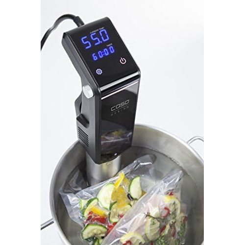  CASO SousVide Set Essen & Trinken - bestehend aus CASO GourmetVac 180 & CASO Sous Vide Garer SV300, Lebensmittel bis zu 8x langer frisch, wasserfester SousVide Stick - bis 90°C in