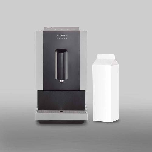  [아마존베스트]CASO Cafe Crema Touch, fully automatic coffee machine, including hose and milk tank, conical grinder infinitely adjustable, ready to use, for all coffee specialities simply by touc