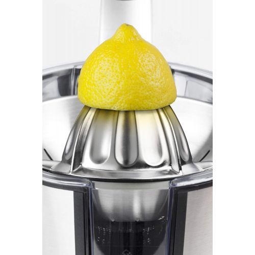  [아마존베스트]CASO CP 330 Pro - Design Citrus Juicer, Electric and Powerful Lemon Juicer with Universal Press Cone, Stainless Steel, for All Common Citrus Fruits, Practical Start Automatic