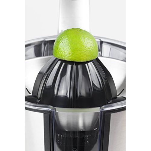  [아마존베스트]Caso CP 300 Designer Citrus Juicer, Electric and Powerful Lemon Juicer with Universal Press Cones for All Common Citrus Fruits, 160 Watt, Drip Stop, Stainless Steel Strainer Insert