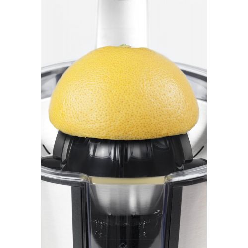  [아마존베스트]Caso CP 300 Designer Citrus Juicer, Electric and Powerful Lemon Juicer with Universal Press Cones for All Common Citrus Fruits, 160 Watt, Drip Stop, Stainless Steel Strainer Insert