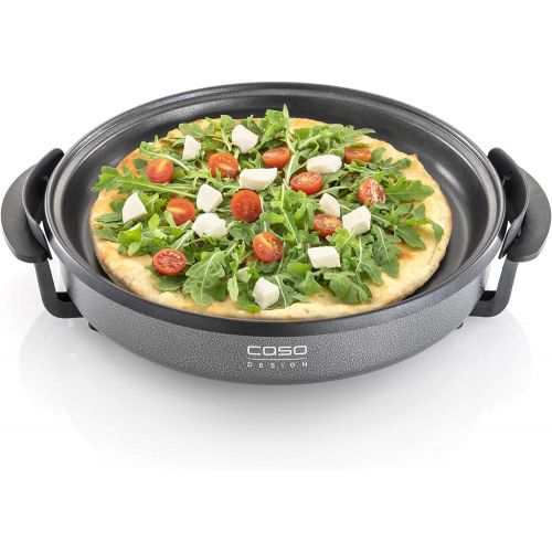  [아마존베스트]CASO Professional party pan  electric multi-pan for pizza, burgers, vegetables and much more, up to approx. 240 °C, warming function