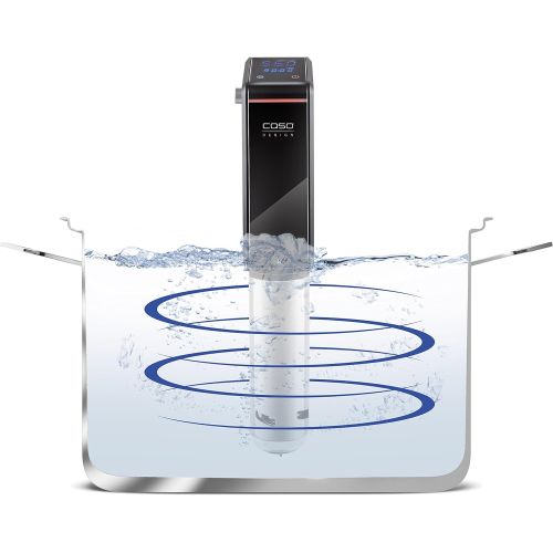  [아마존베스트]CASO Sous Vide Stick SV300 - Constant Temperature up to 90 °C in 0.5 °C increments, Fully Waterproof (IPX7 standard), Timer Function up to 99 hours, Flexible Handle, Heats up to 20