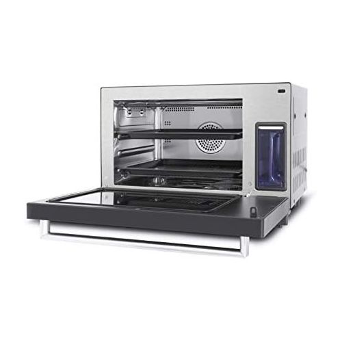  [아마존베스트]-Service-Informationen Caso Steam Chef Freestanding Steam Oven 11 Functions 40°C - 220°C 25L Stainless Steel Cooking Chamber Water Tank 1.2L Includes 2 Baking Trays