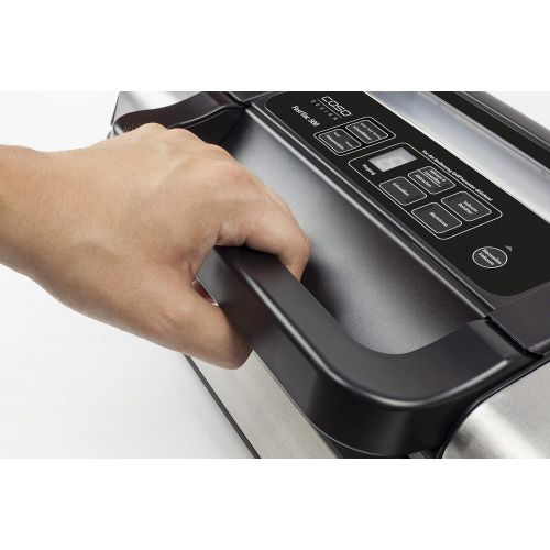  [아마존베스트]Caso FastVac 500,Professional Commercial Vacuum Sealer, Stainless Steel, Double Piston Pump, 15Litres/Minute, Includes 2 Free Foil Rolls