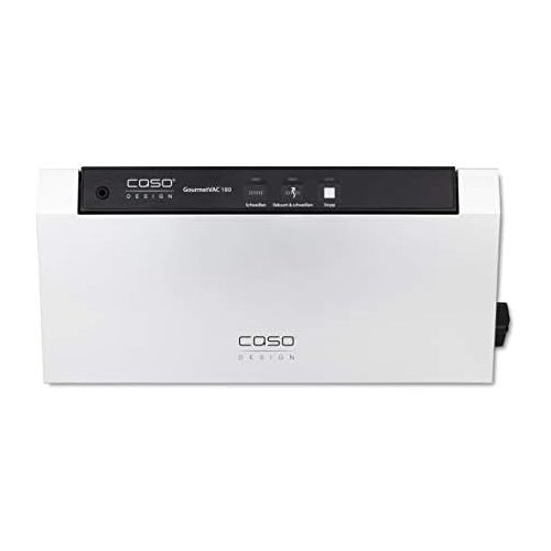  [아마존베스트]CASO GourmetVAC 180 Vacuum Sealer, Double Weld Seam, Piston Pump (9L/min) and Powerful Motor, Vacuum Regulation, Includes 10 Bags 20 x 30 cm