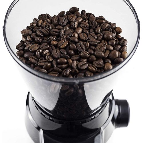  [아마존베스트]Caso Barista Flavour, electric design coffee grinder, grinding degree adjustable in 15 levels, cone grinder made of robust stainless steel, aroma-friendly, for perfect coffee and e