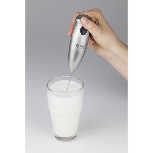  [아마존베스트]Caso Fomini Inox Design Milk Frother, Milk Frother with Stainless Steel Spring, Ideal for Milkshakes and Dressings, Approx. 12,000 Revolutions / Min.