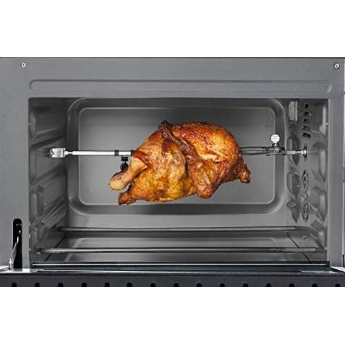  [아마존베스트]Caso to20 Design Oven Approx. 20 Litres Cooking Chamber, 5 Way Function: Recirculation, Rotisserie with Motor, Top Heat, Underheat, Top/Lower Heat, Includes Grill Grate, Baking Tra