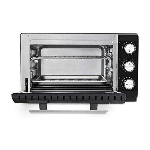  [아마존베스트]Caso to20 Design Oven Approx. 20 Litres Cooking Chamber, 5 Way Function: Recirculation, Rotisserie with Motor, Top Heat, Underheat, Top/Lower Heat, Includes Grill Grate, Baking Tra