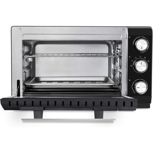  [아마존베스트]Caso to20 Design Oven Approx. 20 Litres Cooking Chamber, 5 Way Function: Recirculation, Rotisserie with Motor, Top Heat, Underheat, Top/Lower Heat, Includes Grill Grate, Baking Tra