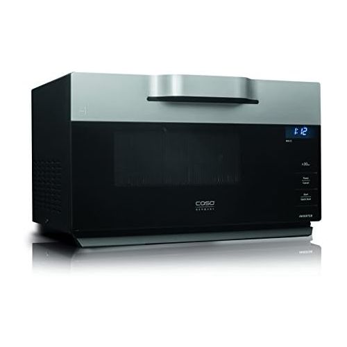  [아마존베스트]CASO IMCG25 3-in-1 Microwave with Grill and Hot Air 2050 W Inverter Technology for Gentle Warming, Oven Function 110-200 °C, 25 L, Stainless Steel Design