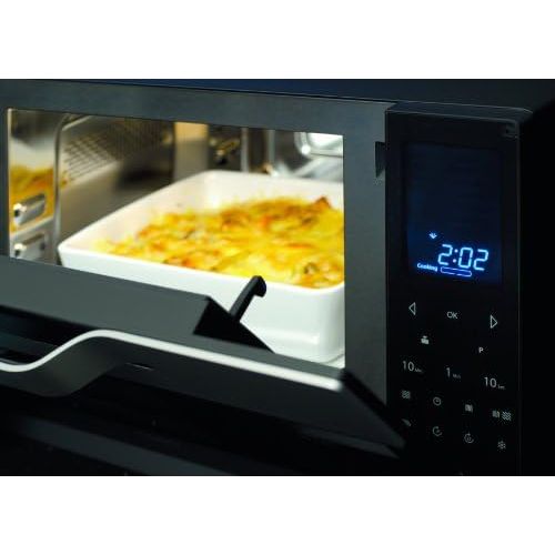  [아마존베스트]CASO IMCG25 3-in-1 Microwave with Grill and Hot Air 2050 W Inverter Technology for Gentle Warming, Oven Function 110-200 °C, 25 L, Stainless Steel Design