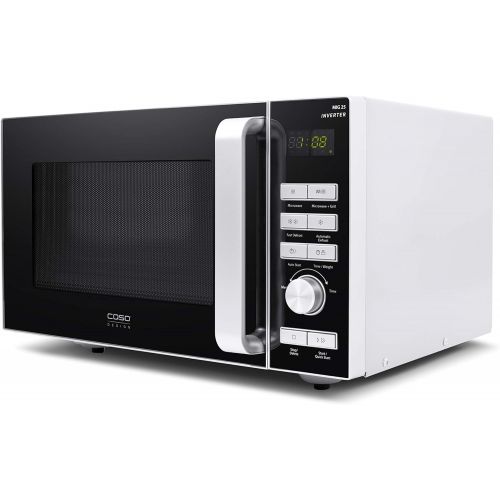  [아마존베스트]CASO MIG25 2-in-1 Microwave with Grill Inverter Technology, 900 W, 1000 W Grill, 25 L, Turntable Diameter 27 cm, Easy-Clean Coating, Design Black