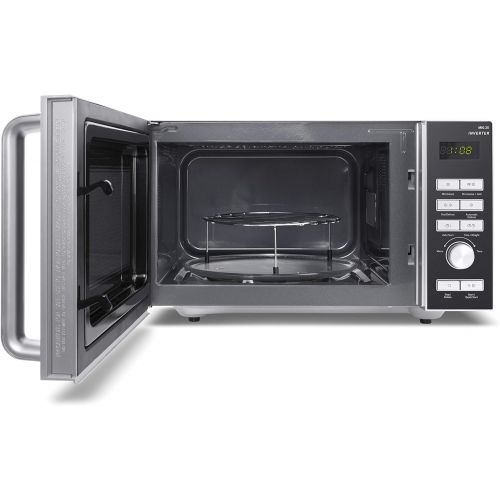  [아마존베스트]CASO MIG25 2-in-1 Microwave with Grill Inverter Technology, 900 W, 1000 W Grill, 25 L, Turntable Diameter 27 cm, Easy-Clean Coating, Design Black