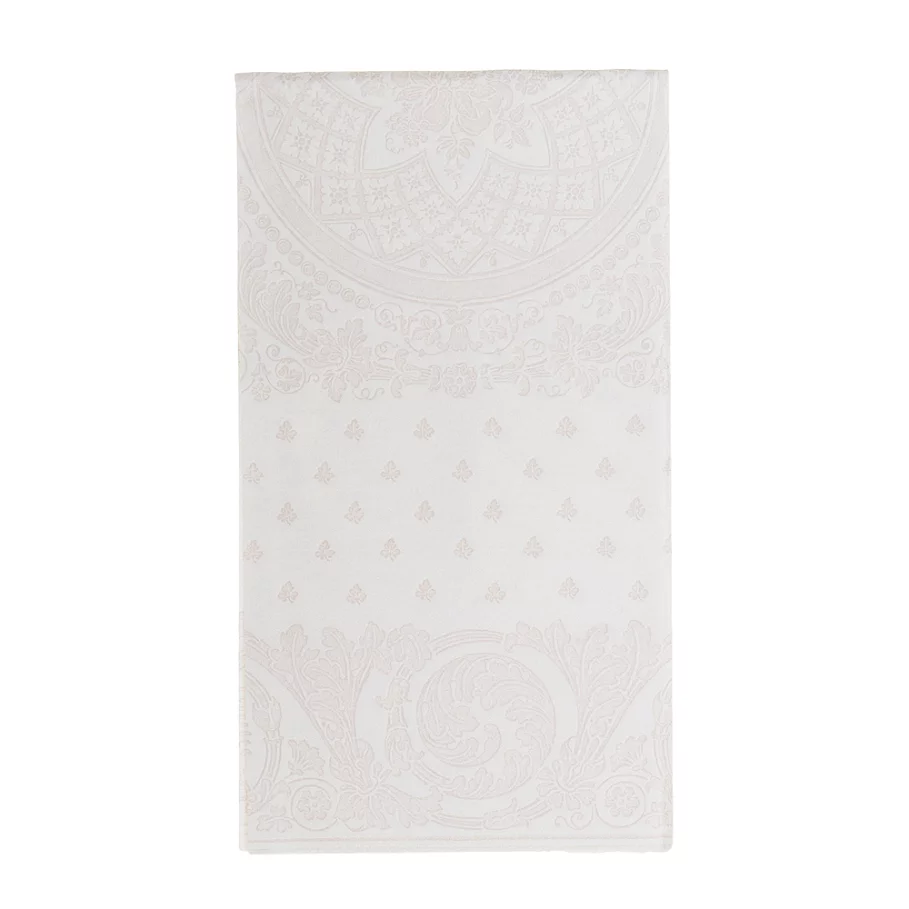  Caspari Jacquard Linen 12-Count Paper Guest Towels in White