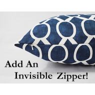 CastawayCoveDecor Invisible Zipper Add On - Pillow Covers with Invisible Zipper - Zippered Pillow Covers - Zipper Throw Pillow - Reversible Pillow Cover