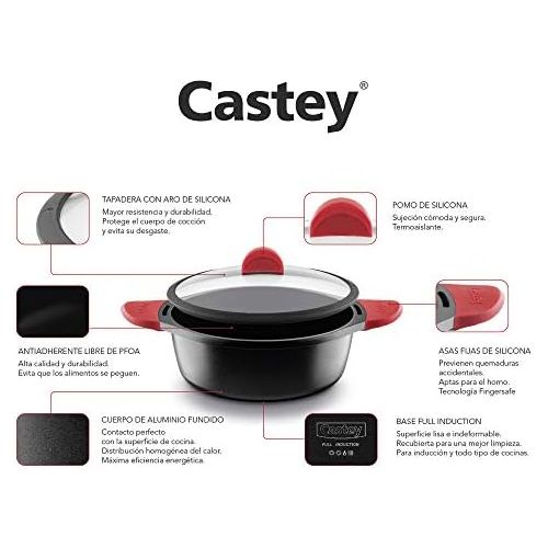  Castey Flat Grill Pan Smooth for Induction