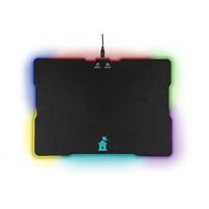 Castle Moat Hard Mouse Pad with LED Lighting Effects - Large Speed Surface with Backlit Perimeter and Logo for Gaming